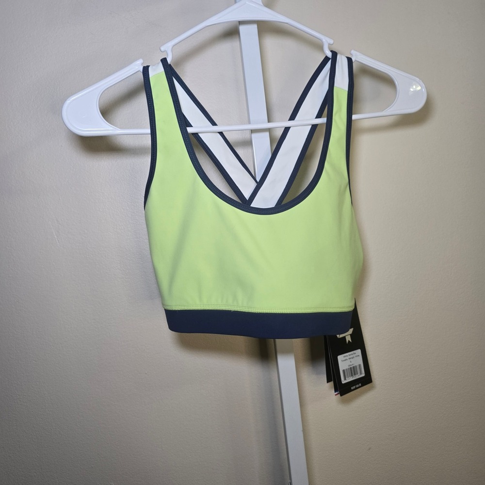 FOURLAPS Infinity Sports Bra Tomatillo Midnight‎ White Size S RE UP